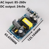 Импульсный источник питания (преобразователь AC-DC) вход AC 85В-260В, выход DC 24В 9А 125*65.6*33мм