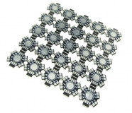Алюминиевая подложка/радиатор для RGBW светодиодов, 8PIN RGBW, black PCB