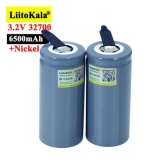 Аккумулятор LiFePo4 LiitoKala 32700, 3.2 В, 6500 мАч, 33 А максимальный ток 55А, с приваренными контактами