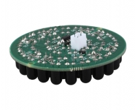 Светильник светодиодный инфракрасный 940нм 12В с датчиком освещенности, 48 LED, диаметр 54мм