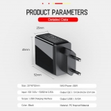Адаптер питания - зарядное устройство AC 100-240В - 4 порта USB, 3 USB 5В 2А и порт USB QC3.0 5В 3А - 9В 2А - 12В 1.5А USLION (для зарядки планшетов и смартфонов)