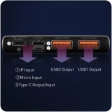 Внешний аккумулятор BASEUS Power Bank 10000мАч dual USB + PD 22.5Вт, поддержка AFC / FCP / SCP / QC3.0 / PD3.0