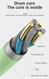 Кабель USB Lightning 8pin - USB 1м, максимальный ток 2.4А, защите от изломов, для Apple iPhone Ipad, красный