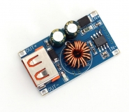 DC-DC фиксированный преобразователь QC-MINI, вход 6-32В, выход 5-9-12В, протоколы QC2.0, QC3.0, MTK PE1.1/2,0, Apple, Samsung AFC, Huawei FCP, Spreadtrum SFCP, ток 0-3.4А, 1 USB порт