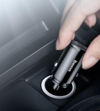 Мощный адаптивный двойной USB-адаптер от прикуривателя Baseus Quick Charge QC4.0 QC3.0, 5В 4.5А, 9В 3А, 12В 2.5А, 30Вт, USB + PD