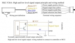 Датчик уровня жидкости XKC-Y26A-PNP-24V для трубок 5-10мм