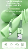 Кабель USB Lightning 8pin - USB 1м, максимальный ток 2.4А, защите от изломов, для Apple iPhone Ipad, желтый