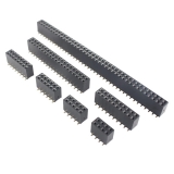Гнездо двурядное SMT 2,54мм 12P, 2x12P SMD