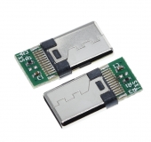 Разъем USB Type C 3.1 c платой для пайки, 4 контакта (папа)