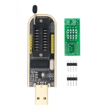 Программатор для EEPROM 93CXX / 25CXX / 24CXX, модуль USB I21 CH341 CH341A 24 25 + зажим SOIC8 SOP8