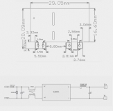 Источник питания, выход DC 9V 800mA, вход AC 220V, защита от перегрева, защита от перегрузок и КЗ