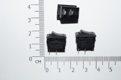 Микровыключатель KCD1-11 SPST 2PIN ON / OFF G125 3А 250VAC 6A 125VAC 10x15мм черный