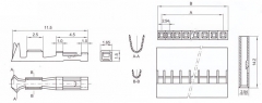 BL-T контакт для розеток BLS и BLD (упаковка 5 шт.)