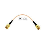 Пигтейл SMAm-RG178-SMAm- 15 см - кабельная сборка, кабель RG174, SMA male-SMA male