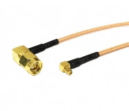 Пигтейл SMAm-RG178-MMCXm- 15 см - кабельная сборка, кабель RG174, SMA male-SMA male
