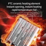 Мини портативный электрический PTC обогреватель с вентилятором, 500 Вт