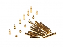 Пружинный контакт Pogo Pin Connector GC20-02005 (0.5*2) 1A (длина 2мм, диаметр контакта 0.9мм)
