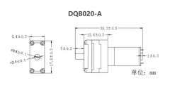 Воздушный насос, DC3V 0.23A, mini pump DQB020-A, 0.2-0.8 литров в минуту