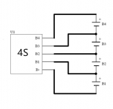 Активная балансировочная плата 4S-1.2-LDC, BMS 2S - 4S, ток балансировки до 1.2А, напряжение балансировки 2.0-4.5В, для 2/3/4 Li-Ion, LiFePo4 или LTO аккумуляторов, v2.1