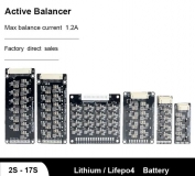 Активная балансировочная плата 4S-1.2-LDC, BMS 2S - 4S, ток балансировки до 1.2А, напряжение балансировки 2.0-4.5В, для 2/3/4 Li-Ion, LiFePo4 или LTO аккумуляторов, v2.1