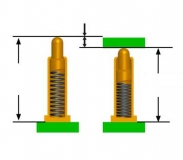 Пружинный контакт Pogo Pin Connector GA20-07520-0818  1A (длина 7.5мм,  диаметр контакта 0.8мм)