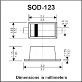 Диод 1N4007 S1M SOD123, диод выпрямительный 1А 1000В