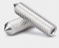 Винт установочный под шестигранный ключ M3*10, DIN914, конусный, из нержавеющей стали 304