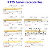 Гнездо (гильза) для пружинного контакт-зонда R125-2S, (30.0мм, диаметр хвостовика 2.36мм, глубина 24.7мм, бортик 2.5мм)