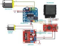Двойной драйвер шагового двигателя постоянного тока BTS7960, 43A / PWM высокомощный модуль совместимый с интеллектуальным автомобильным драйвером Arduino