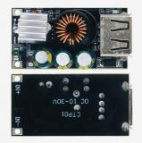 DC-DC фиксированный преобразователь QC-MINI, вход 5-32В, выход 5-9-12В, протоколы QC2.0, QC3.0, MTK PE1.1/2,0, Apple, Samsung AFC, Huawei FCP, ток 0-3.4А, 24W, 1 USB порт