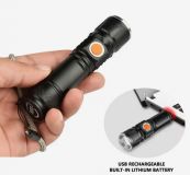 Фонарик светодиодный BL-515 T6 LED 2500 lm с изменяемым фокусом, перезаряжаемый от USB