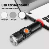Фонарик светодиодный BL-515 T6 LED 2500 lm с изменяемым фокусом, перезаряжаемый от USB