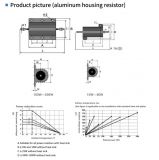 Резистор выводной, 25 Ом 25W 25Вт, алюминиевый корпус, АН25, 5%
