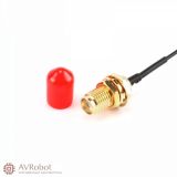 SMA(мама) <-> без разъема, кабельная сборка, 20см, RG178