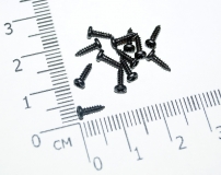 Саморез М1.8x8 мм с полукруглой головкой, черный (упаковка 5 шт)