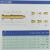 Пружинный контакт-зонд проходной PH-3A, (длина 36мм, диаметр контакта 2мм, давление пружины 150г)