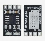 Зарядное устройство для LiFePo4 аккумуляторов 3.2В/3.6В 1А на CN3058E, напряжение полной зарядки 3.6В, вход 3.8 - 6.0В
