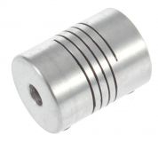 Гибкая соединительная муфта 4*10*25мм, алюминий, диаметр 19мм, на вал 4мм / 10мм