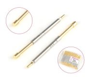 Пружинный контакт-зонд проходной PH-4H, (длина 38мм, диаметр контакта 2.5мм, давление пружины 150г)