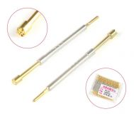 Пружинный контакт-зонд проходной PH-2H, (длина 27мм, контакт 1.5мм, диаметр 1.5мм, давление пружины 150г)