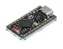 Плата разработчика NRF52840 SuperMini совместимая с Nice! Nano V2.0, Bluetooth 5.0, поддержка литиевых батарей и управлением питанием