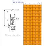 Пружинный контакт Pogo Pin Connector GA20-10525-0818 PGTH1000 1A (длина 10.5мм / 12.3мм, диаметр контакта 0.9мм)