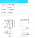 Микровыключатель SK12D07VG4  8.8x4.5x4.8 мм, SK12-D07VG4