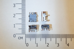 Разъем mini-USB на плату, контакты 90град.  (мама)