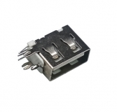 Разъем USB на плату (мама) с углом 90 градусов, укороченный корпус 10 мм