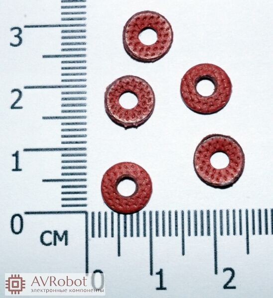 Изоляционная шайба M3 (внутренний диаметр 3 мм, наружный 8 мм) 1,0 мм .