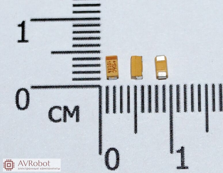 10UF 16В танталовый конденсатор, 1206 SMD , A-тип, точность ± 20% 1563 ...