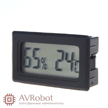 Цифровой LCD гигрометр - термометр 10%RH ~ 99%RH, -50°C + 70°С (крупные ...