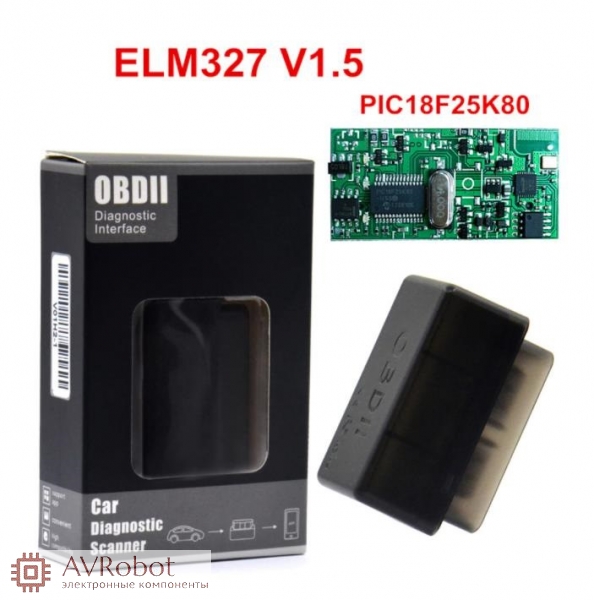 2Layer Hardware V1.5 Chip PIC18F25K80 ELM327 Bluetooth V1.5 Auto Leitor de  Código Super MINI