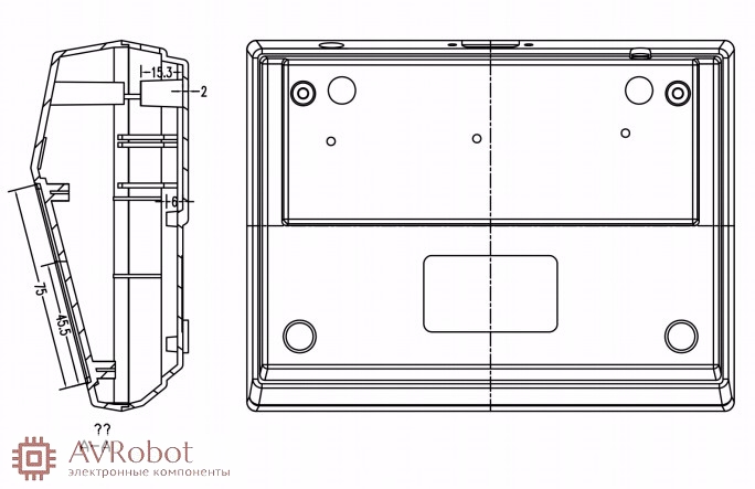 Корпус для РЭА пластиковый, серый, 178*136*57 мм купить цена 525 ...
